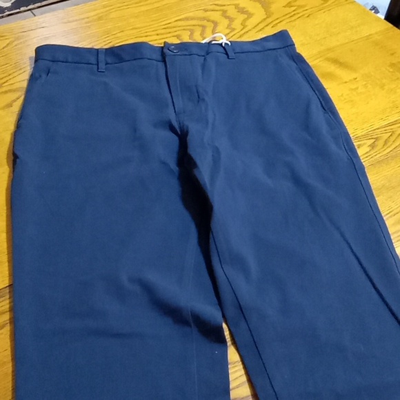 EVERLANE MEN'S Slacks Pants 38 x 32 Trousers NAVY BLUE NEW ATHLETIC FIT CHINO - Picture 3 of 8
